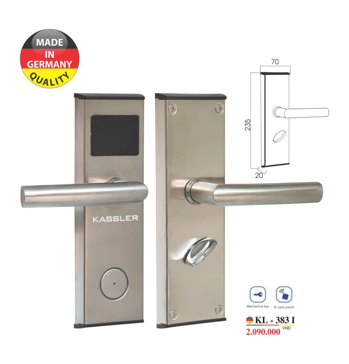 Khóa điện tử Kassler KL-383I