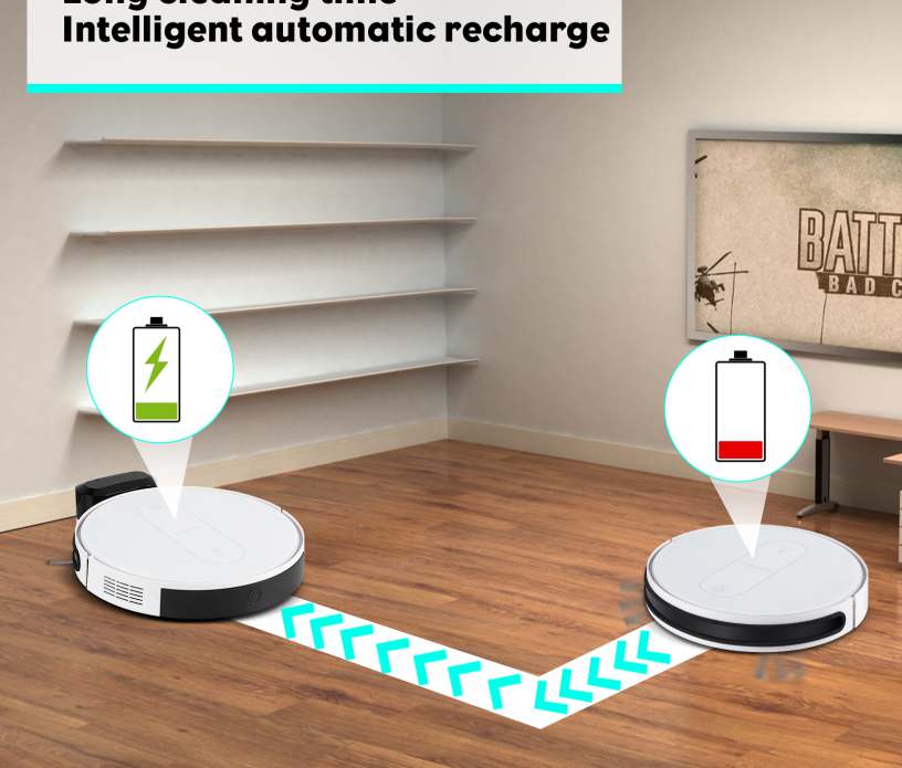 Robot hút bụi Hubert HB-B68-W-2